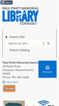 Mobile Screenshot of cohassetlibrary.org